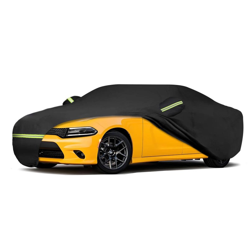 Waterproof Car Covers Fit for 20062025 Dodge ChargerBlack Custom Heavy Duty Waterproof All Weather Protection Outdoor